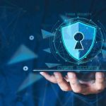 Concept showing proactive monitoring and risk detection for online security.