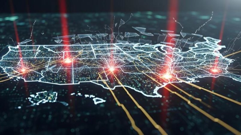 California cybersecurity expert monitoring system alerts to detect cyber threats before attacks using security dashboard.