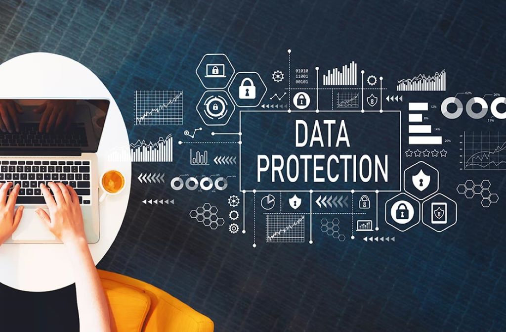 Digital lock icon representing protected systems and encrypted data security