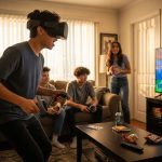 Los Angeles teens enjoying affordable VR gaming at home